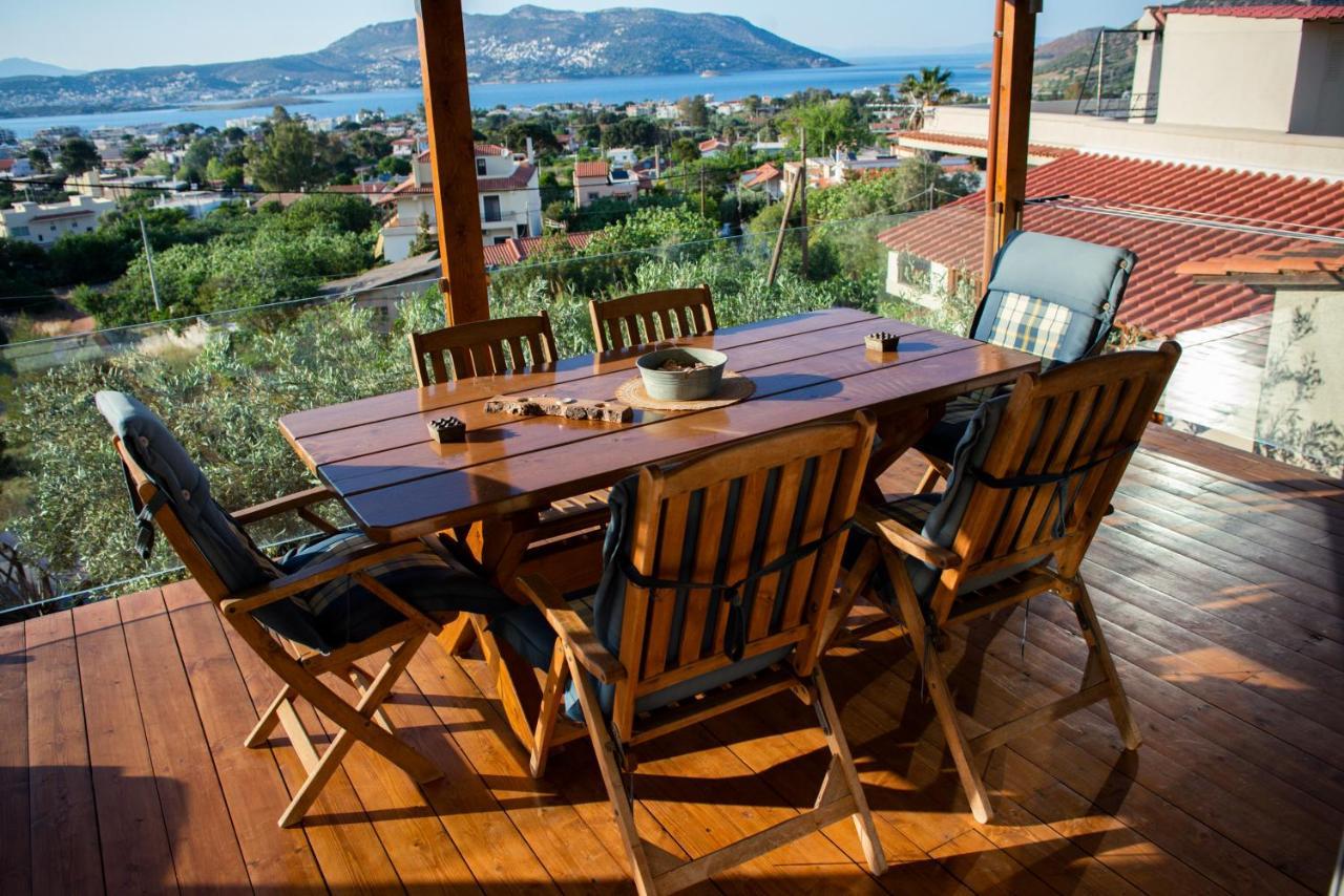 Small House Great View In Porto-Rafti Gulf Pórto Ráfti Exterior foto